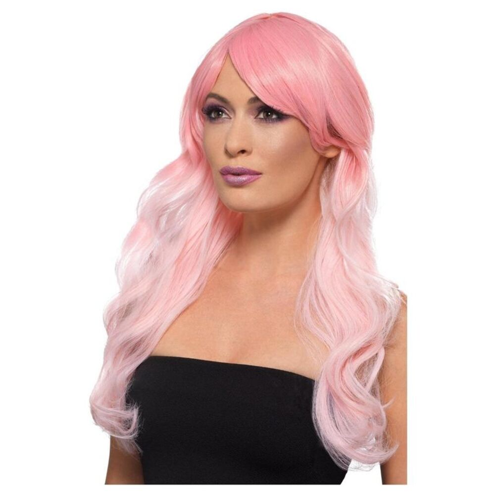 Smiffys Womens/Ladies Ombre Wavy Wig / Pink